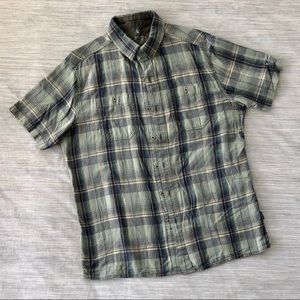 Kuhl plaid short-sleeved button-down, Medium